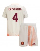 AS Roma Bryan Cristante #4 Bortedraktsett Barn 2024-25 Korte ermer (+ bukser)